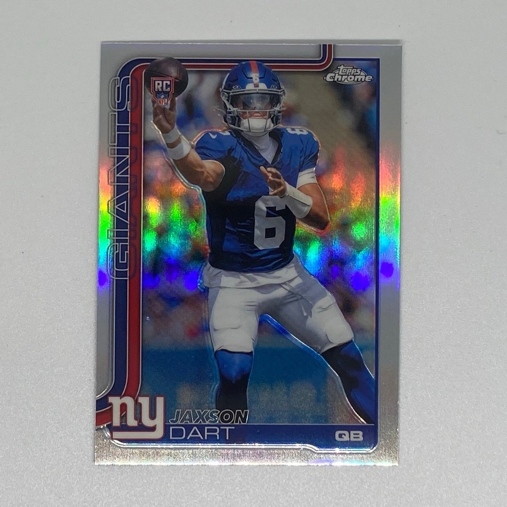 JAXSON DART 2025 TOPPS CHROME ROOKIE REFRACTOR GIANTS D RC Q6383